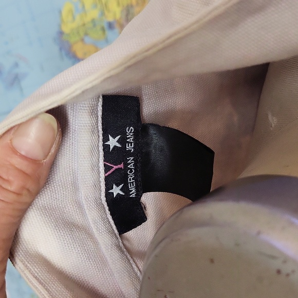 American jeans Sleeveless violet denim vintage dress with Metallic buttons - Picture 12 of 12